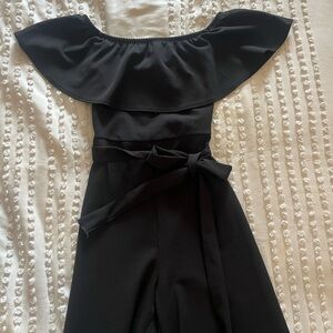 Black Off-Shoulder Jumpsuit